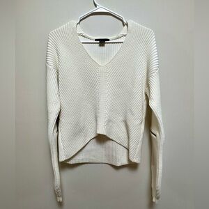 Armani Exchange Cream Knit Pullover Sweater size Small